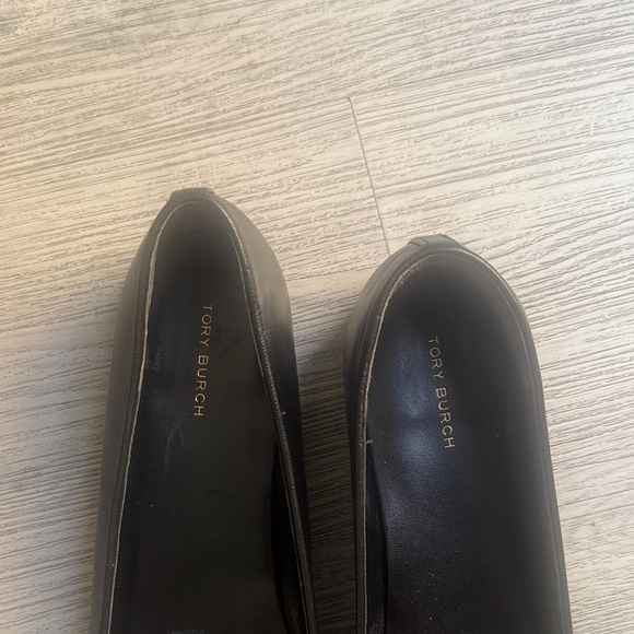 Tory Burch Black Ballet Flats with Gold Accents - Picture 4 of 7